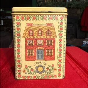Vintage Hallmark Bicentennial Storage Tin - Henry Van Dyke - Contains Potpourri